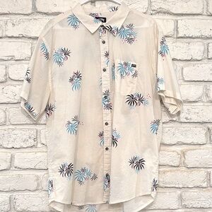 Billabong Men’s ‘Sunday’s’ Woven button up Short Sleeve, NWOT, Excellent!